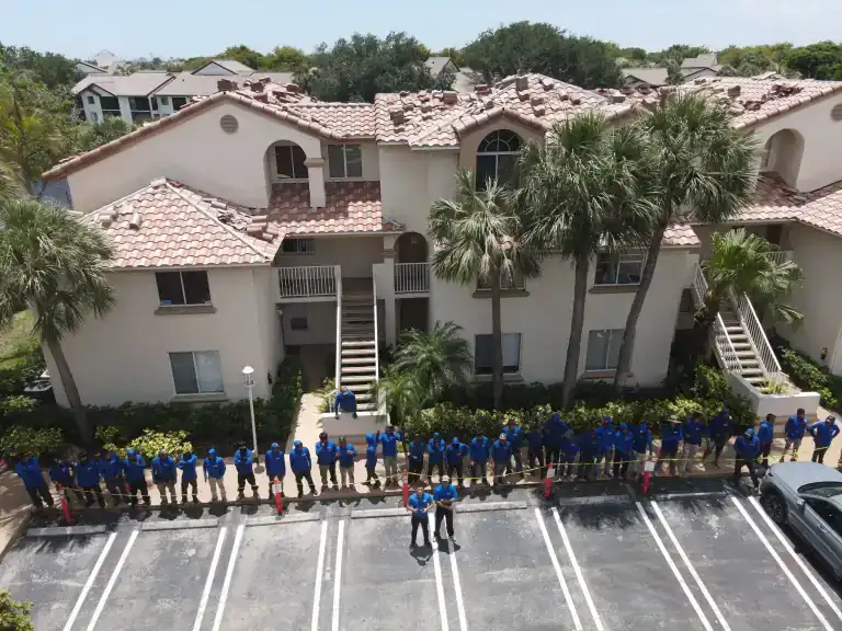 Roof replacement in Century Village