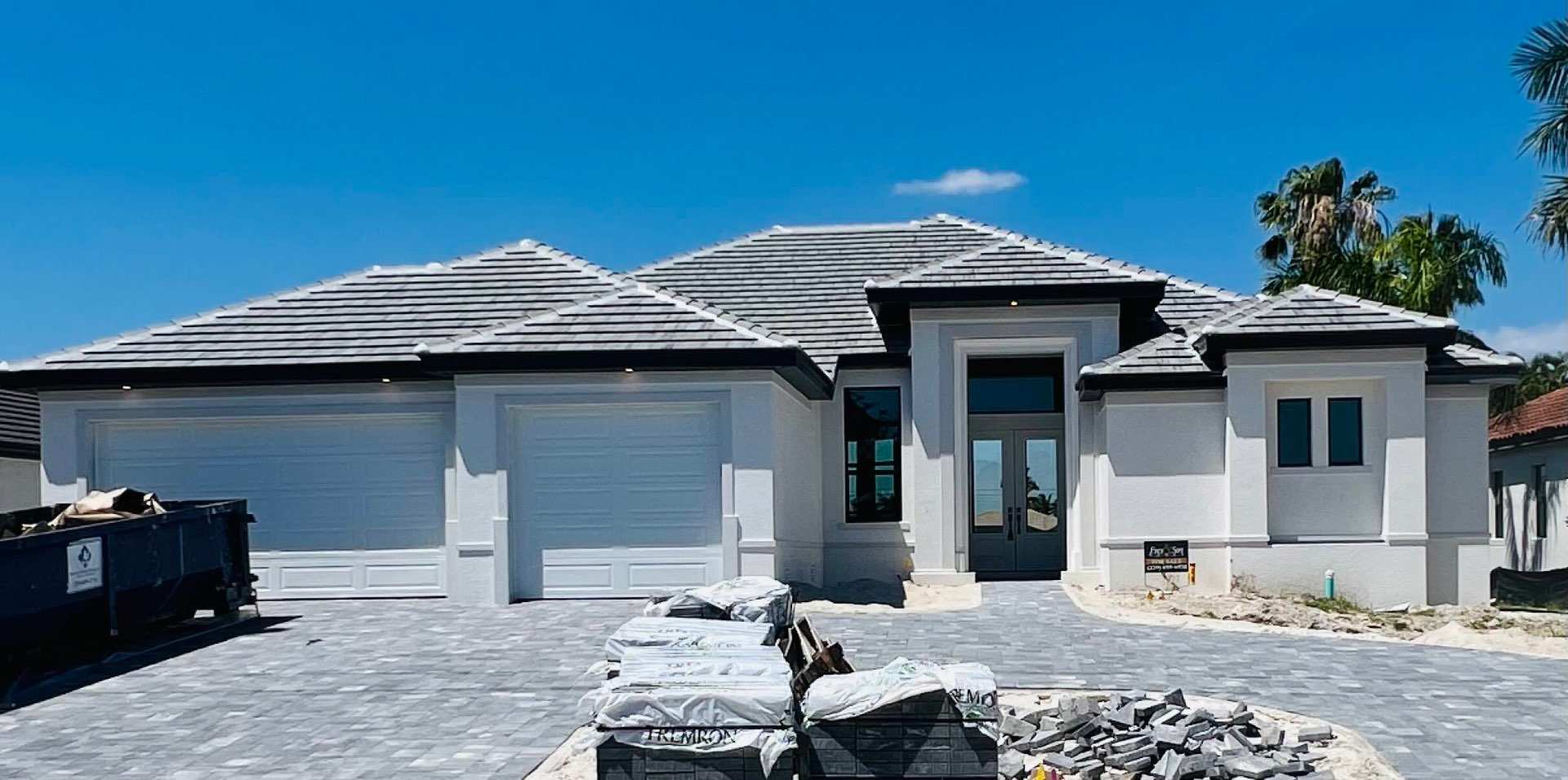 New construction roofing progress in Palm Beach County
