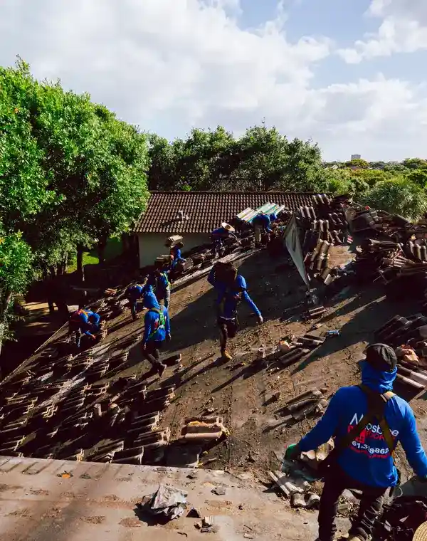 Molsbee Roofing crew at work