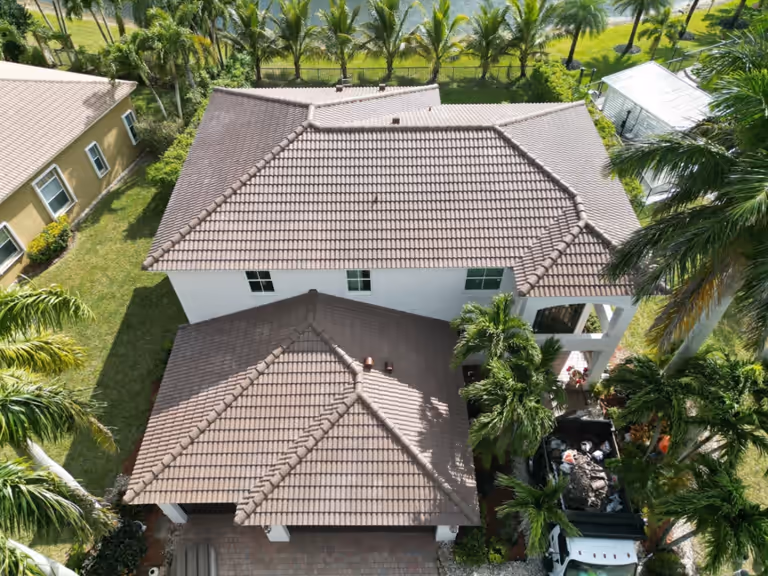 Tile roof work in Palm Beach County