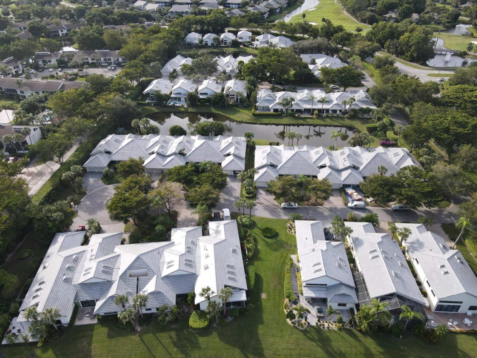 Tile roof community installation