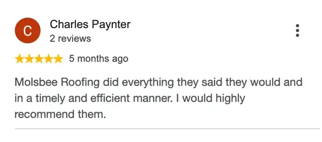 5-star Google review from Charles Paynter