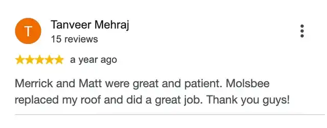 5-star Google review from Tanveer Mehraj