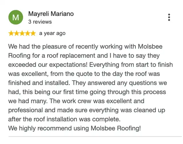 5-star Google review from Mayreli Mariano