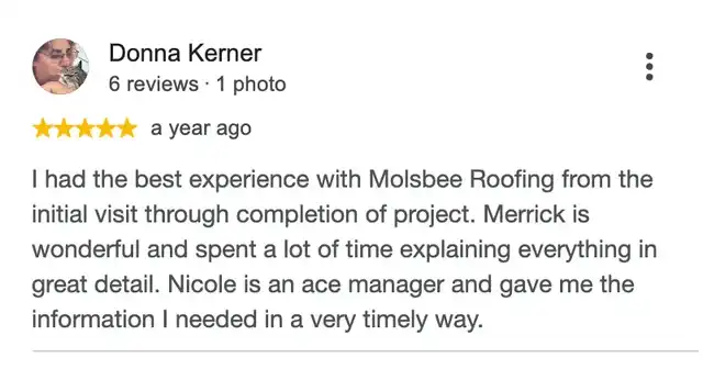 5-star Google review from Donna Kerner